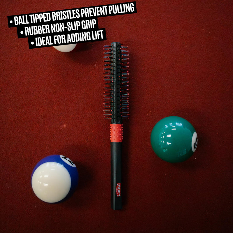 Uppercut Deluxe Quiff Roller Hair Styling Brush | Volumising Hair Brush to Lift and Create Quiff Styles. Spaced Ball Tipped Bristles Prevent Pulling. For Smooth Styling.