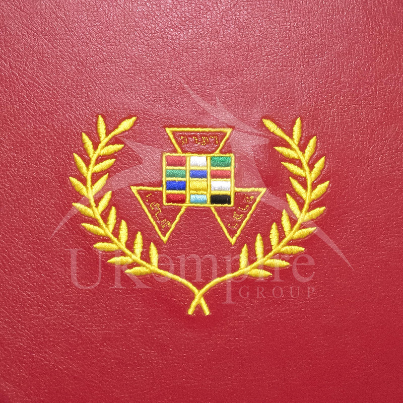 Masonic Royal Arch Past Grand High Priest PGHP Crown Cap Case Red | Hat Carrying Bag