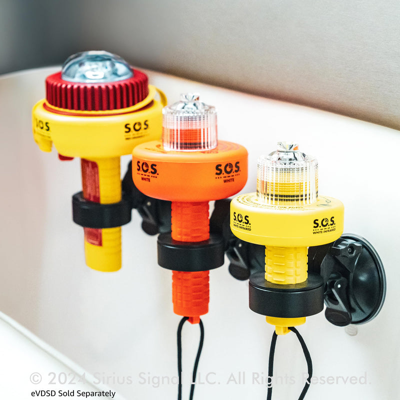 Sirius Signal CSM-1000 Display Suction Mount for Electronic Visual Distress Signal Devices - Compatible with C-1002, C-1003, C-1004