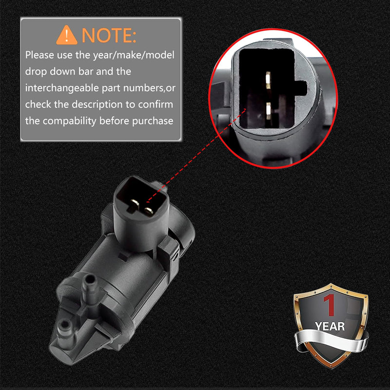6L3Z9H465B 4x4 4wd disengage Actuator automatic hub locking vacuum soleniod Emission EGR Valve Control Solenoid Motor compitable with Ford F-150 250 350 450 550 13MM CONNECTOR Width