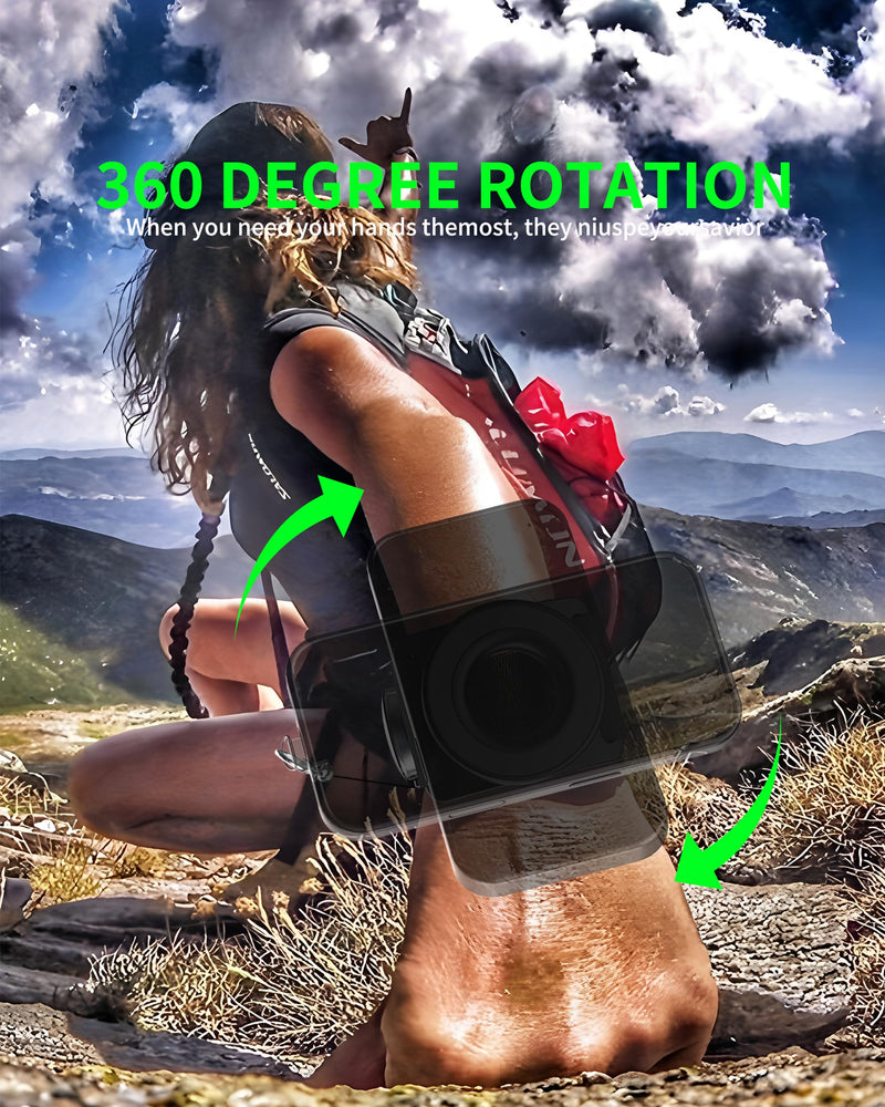 Running Phone Armband&Wristband Holder, Upgraded N52 Magnetic Telescopic Anti-Drop Lanyard, 360° Rotatable Strap for iPhone Samsung Android