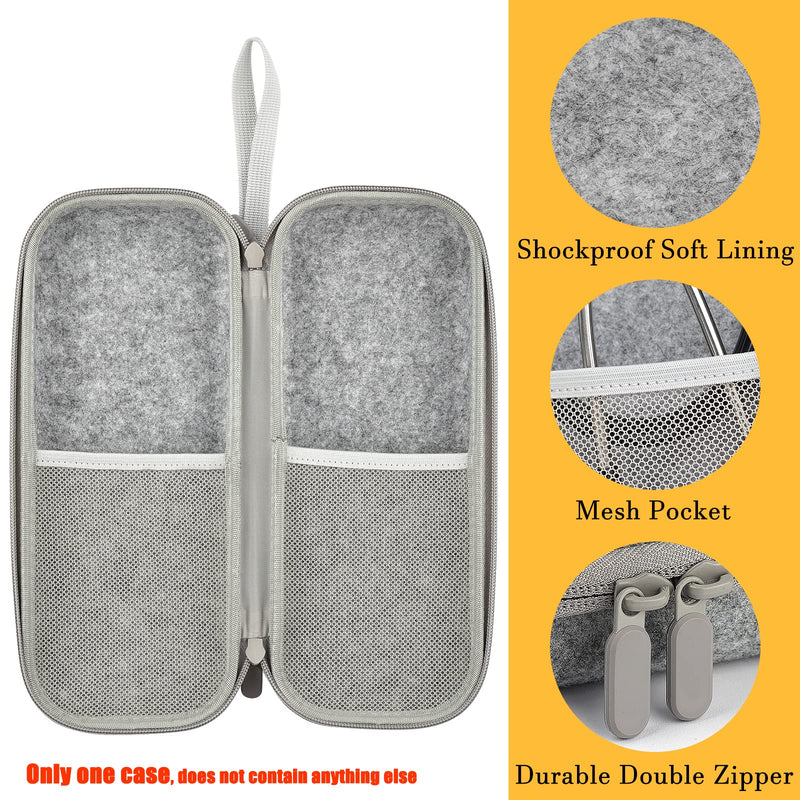 Stethoscope Case for 3M Littmann Classic III, Stethascope Case Compatible for Lightweight II,Stethascope Box for Cardiology IV StethoscopeS.E.,Travel Carrying Storage Bag for Nurse Accessories (Grey) Grey