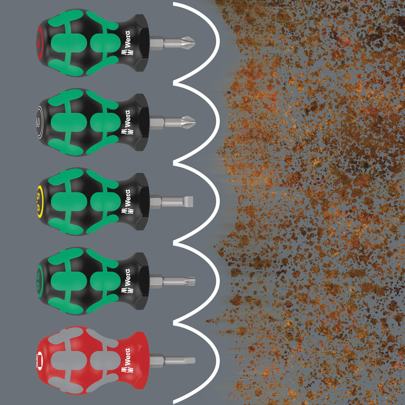 Stubby Set 5pc Pozidriv/Slotted