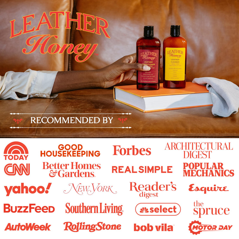 Leather Honey Best Leather Conditioner Since 1968. For Use on Leather Apparel, Furniture, Auto Interiors, Shoes, Bags and Accessories. Non-Toxic and Made in the USA! 16 Fl Oz (Pack of 1)