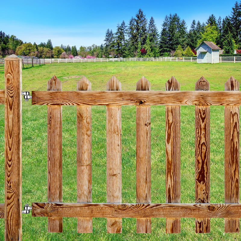 Insaga Cast 304 Stainless Steel Gate Hinges 2Pack Lag Screw Hinge for Farm M16 Hook and Eye Hinges, Partial Thread Gate Hinge Bolts for Wood Cattle Livestock Gate for Fence M16 Hook and Eye Hinge-2Pair