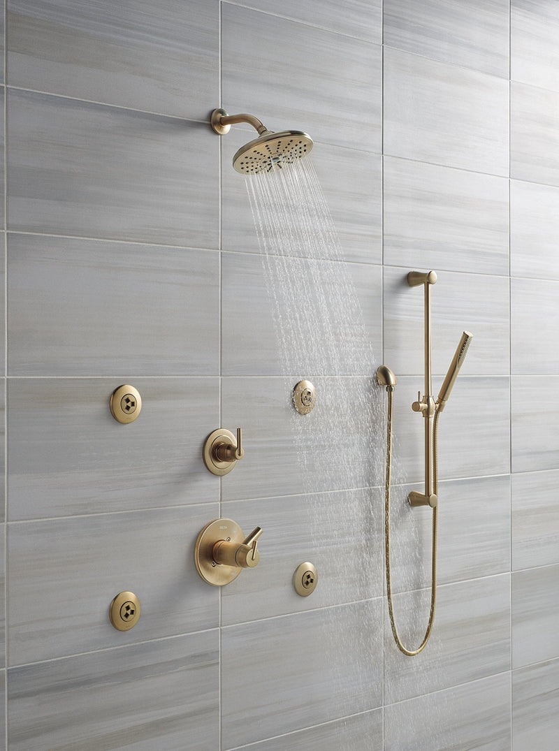 Delta Faucet Wall-Mount Supply Wall Elbow for Hand Held Shower with Hose, Champagne Bronze 50560-CZ WIthout Lumicoat