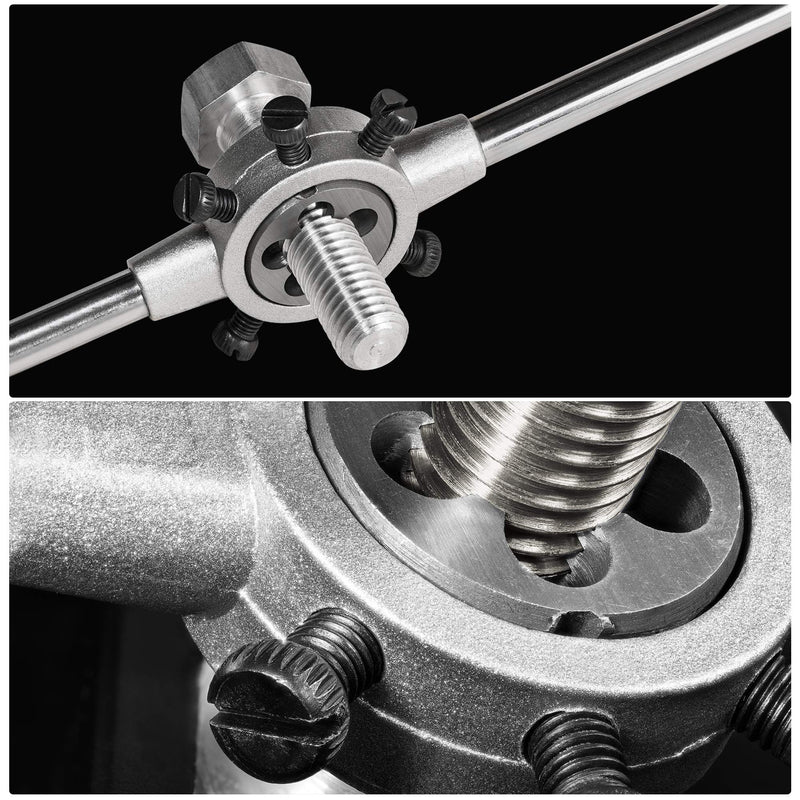 uxcell 55mm Round Die Stock Handle Wrench Holder,for Metric M24-M27 / 36mm-55mm Round Die