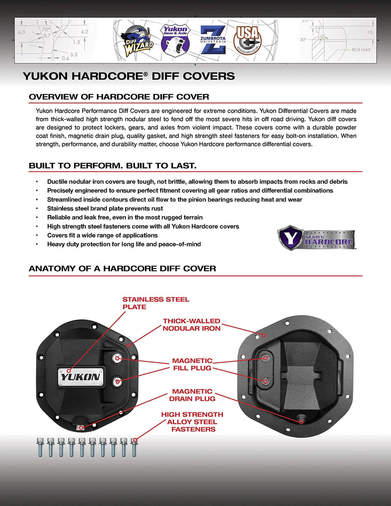 Yukon Gear & Axle (YCGD44) Replacement Cover Gasket for Dana 44 Differential