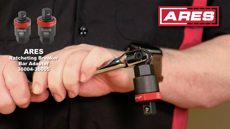 ARES 36005 1/2-In Drive Ratcheting Breaker Bar Adapter - Reversible 1/2-Inch Drive