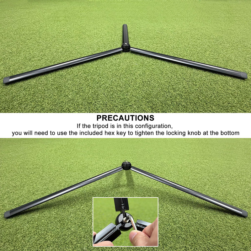 Golf Tripod & Monopod, Magnetic Mount and Adjustable Stick for Golf Swing | 9–59" Adjustable Height to Capture Every Swing Angle, Easy to install, Portable, Compatible with Phones or Cameras