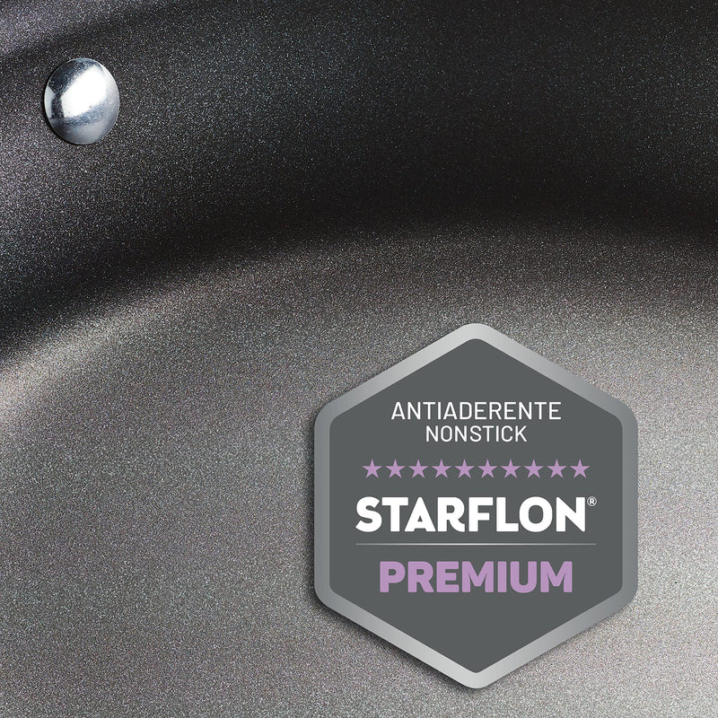 Tramontina 8-Inch Non Stick Small Frying Pan, Tri-Ply Base Stainless Steel Skillet with Reinforced Nonstick Coating, Dishwasher and Oven Safe 8 In Black