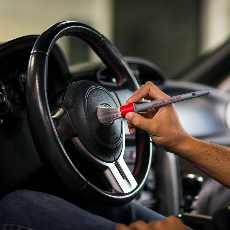 Chemical Guys ACC600 All In The Details Interior Detailing Brush Set (Great for Cars, Trucks, SUVs, RVs, & More) Interior Brushes