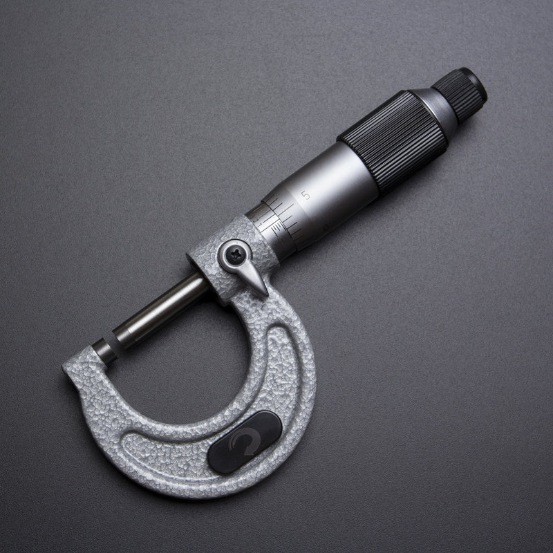 Clockwise Tools MMTR-01 Premium Outside Micrometer with Carbide Tip 0-1" Measuring Range 0.0001" Graduation Precision Machinist Tool 0-1"