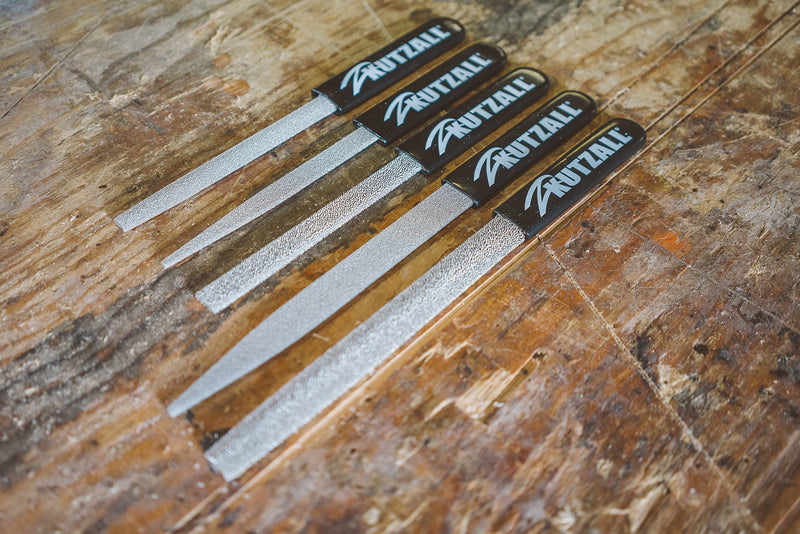 Kutzall Original 6" Half-Round Hand Rasp - Coarse, Wood Rasp/File for Woodworking & Shaping, W/Ergonomic Soft Grip Handle, Abrasive Tungsten Carbide Coating - 11" (279.4mm) Overall Length - HR6330 Half-Round - Coarse 6" (152.4mm) Length