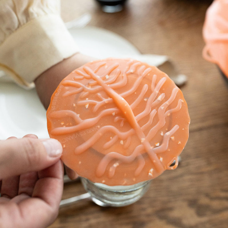 Charles Viancin - Coastal Silicone Lid for Food Storage - Costal Drink Covers - Set of 4 - One of Each - Creates an Airtight Seal on Any Smooth Rim Surface Set of 4 Drink Covers
