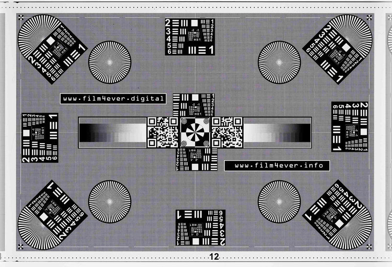 Type 120 Vlads Test Target and Focusing Aid for Film Scanning with DSLR/mirrorless. Digitize Slides & Negatives. Fully Utilize Your Lens Sharpness and Fidelity.