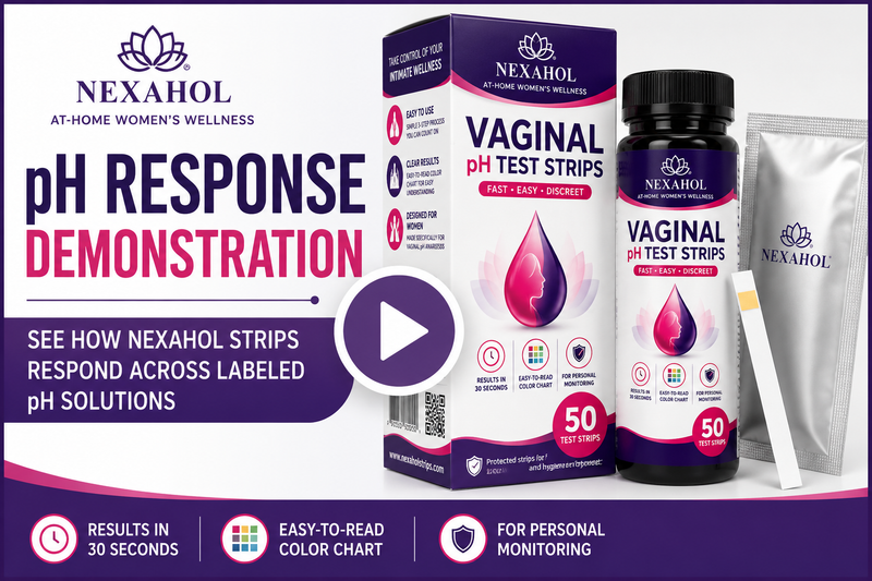 Vaginal pH Test Strips for Women, 50 Count, pH Balance Kit