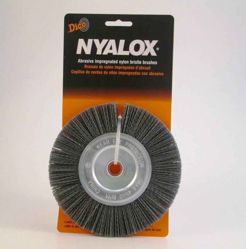 Nyalox Bench Grinder Brush 6-Inch Grey 80 Grit