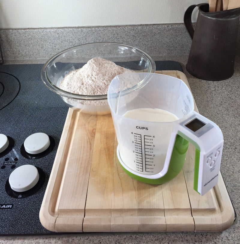 Digital Kitchen Food Scale and Measuring Cup Green
