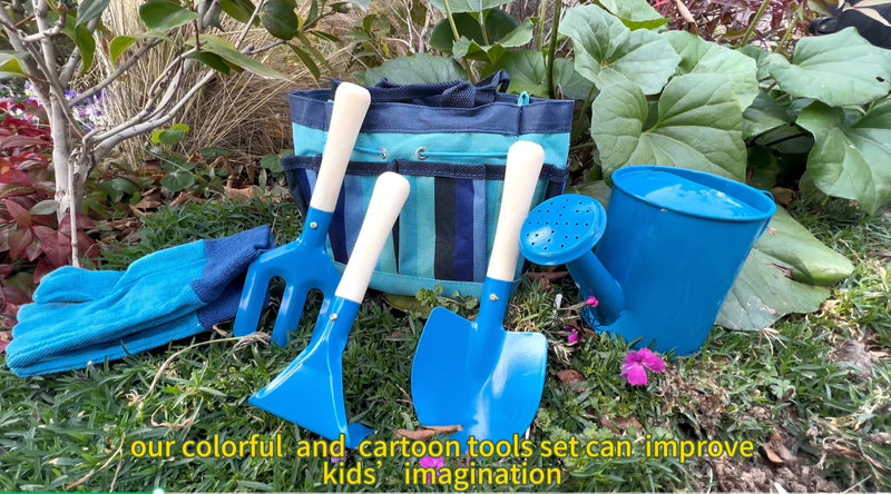 Kids Garden Tool Set with Storage Bag for Boy