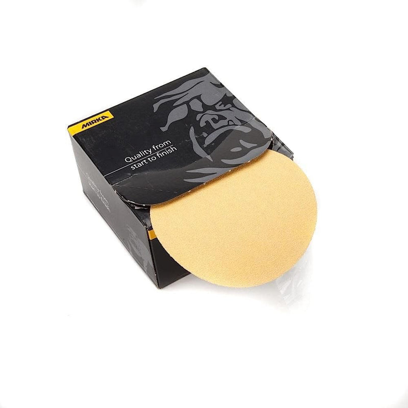 Mirka Gold PSA Sandpaper Discs 5 Inch Grit 120 100 Pcs