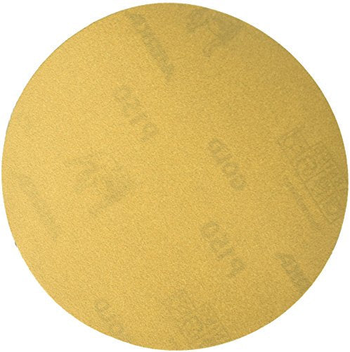 Mirka Gold 5 Inch 150 Grit PSA Sticky Back Sanding Discs, No Hole, 100 Pack Grit 150
