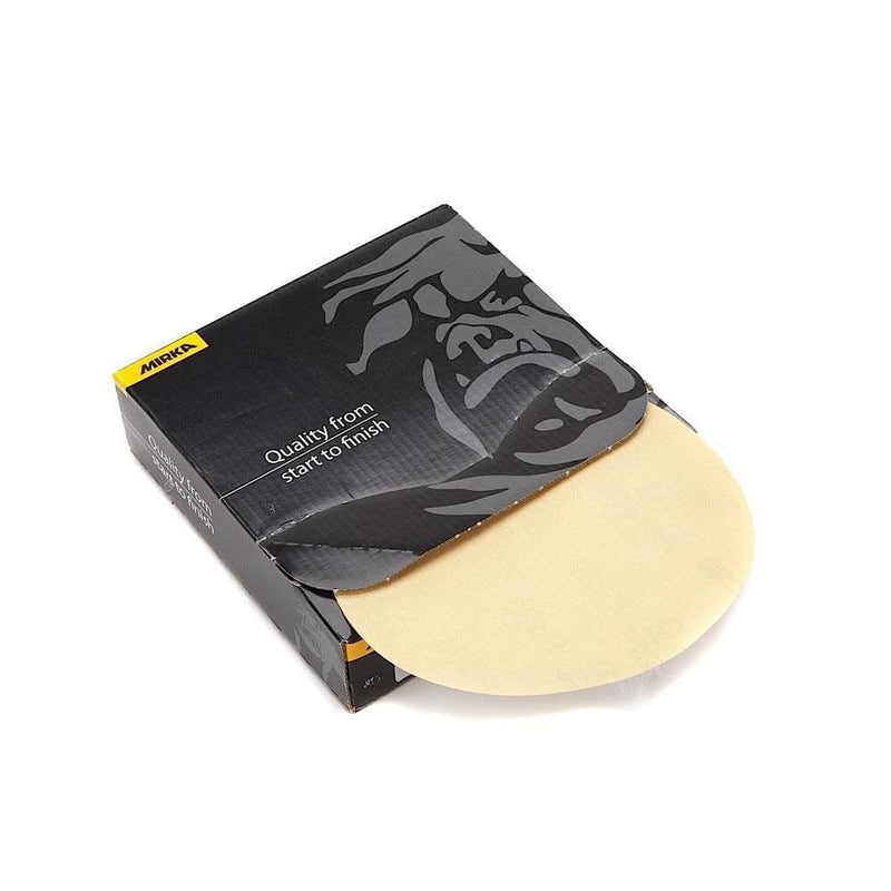 Mirka 23-379-100 6" No-Hole 100 Grit Adhesive Sanding Discs - 100 Pack | 100 Pack