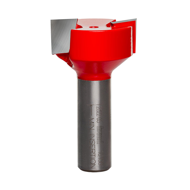 Freud 16-108: 1-1/4" (dia.) Spoilboard Surfacing & Mortising Bit with 1/2" shank, 1/2" carbide height