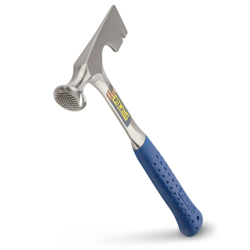 ESTWING Drywall Hammer - 14 oz USA Made Wall Board Tool with Milled Face & Shock Reduction Grip - E3-11