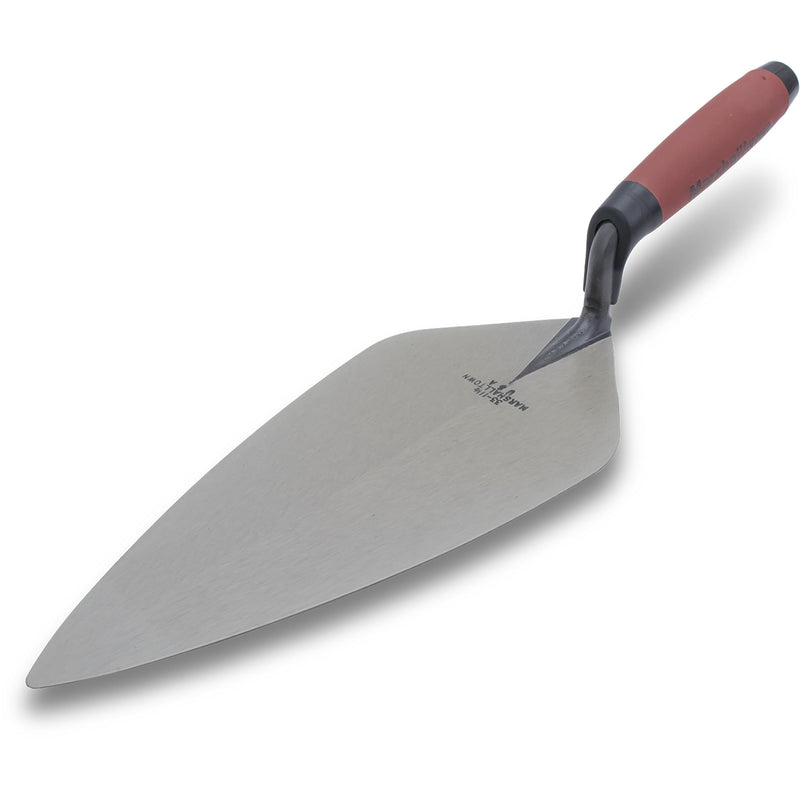 MARSHALLTOWN Brick Trowels, London Style, 12 x 5-1/8 Inch, DuraSoft Handle, Brickwork, Blockwork, Stonework, Masonry, Assembled in USA, 33 12FG