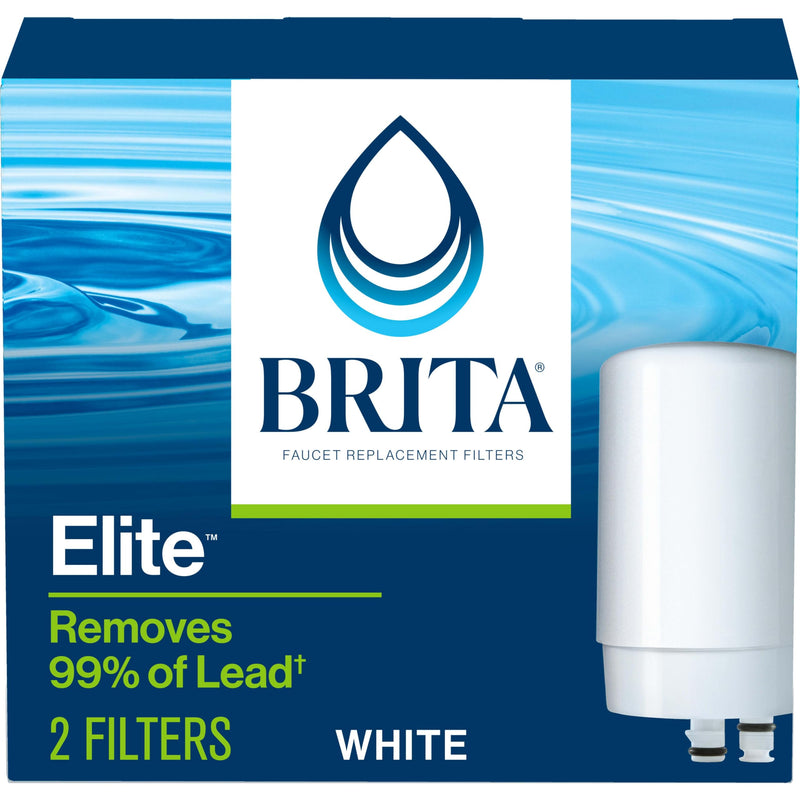 BRITA ON TAP FAUCT REPL FILTR Size: 2-PAK Elite - 2 ct Faucet Mount + 2 Filters