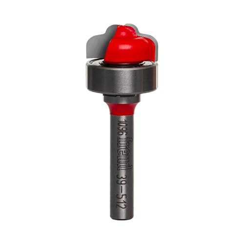 Freud 39-512: 3/4" (Dia.) Top Bearing Double Cove Groove Bit with 1/4" Shank