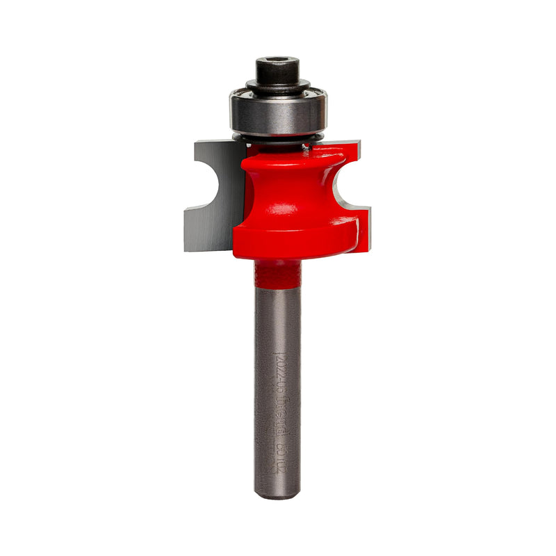 Freud 80-102: 1/8" Radius Traditional Beading Bit with 1/4" Shank, Perma-shield Coating Red