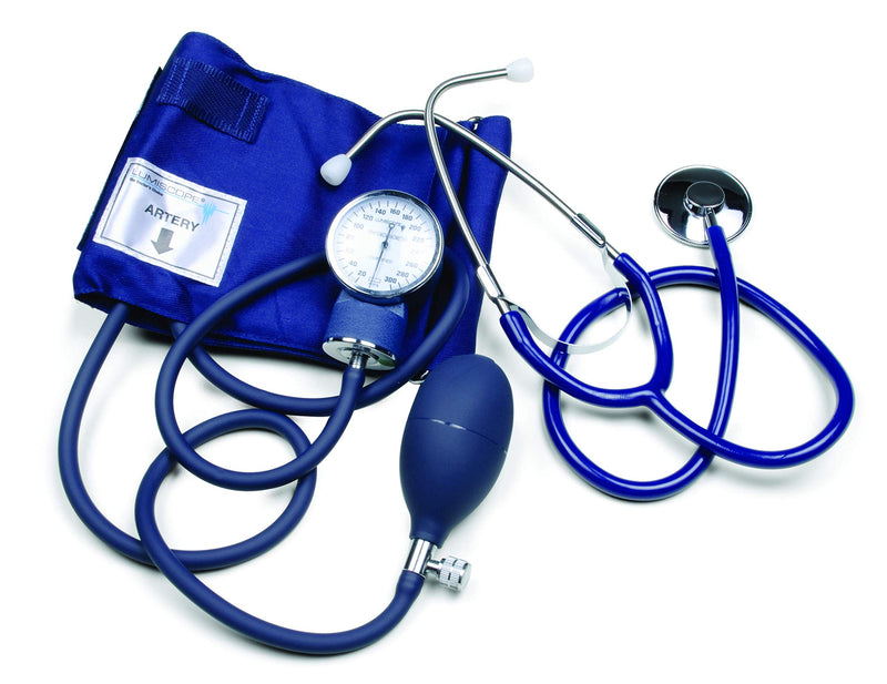 Graham-Field Blood Pressure Kit with Aneroid Sphygmomanometer and Stethoscope - Manual BP Monitor with Adult Cuff, 100-019