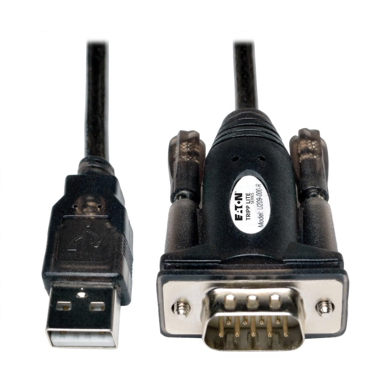 Tripp Lite 5ft USB to Serial Adapter Cable (USB-A to DB9 M/M)(U209-000-R) USB-A to DB9