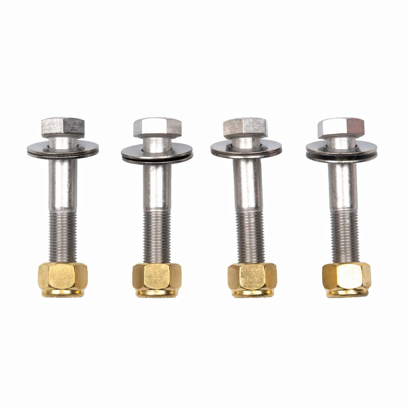 T-H Marine Jack Plate Bolt Kit – ½-20 x 2-3/4” Fine Thread Bolts with Shoulder – Stainless Steel – Includes Lock Nuts & Washers – Mounting Hardware for Outboard Motors
