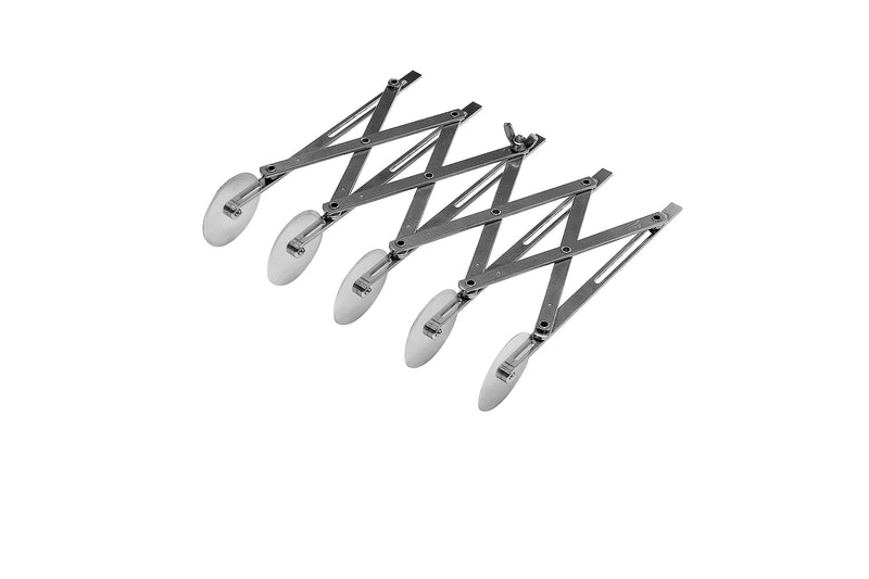 Ateco 5 Wheel Stainless Steel Cutter, 2 1/8 Inch Wheels 5 Wheel - 2 1/8" Straight Cutters