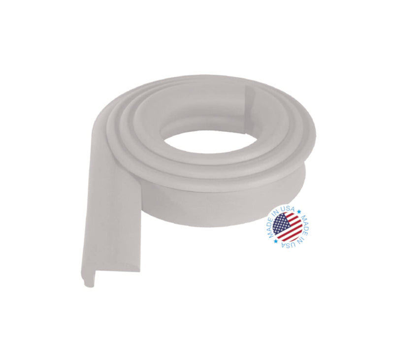 KidKusion Jumbo Edge Cushion | 6Ft | Taupe | Made in USA | Child Safety Edge Guard, Babyproof Furniture Bumper 6 Foot (Pack of 1)