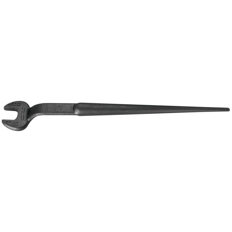 Klein Tools 3231 Spud Wrench, Made in USA, 15/16-Inch Nominal Opening , 5/8-Inch Bolt for Utility Nut 7/8 to 3/16-Inch Taper