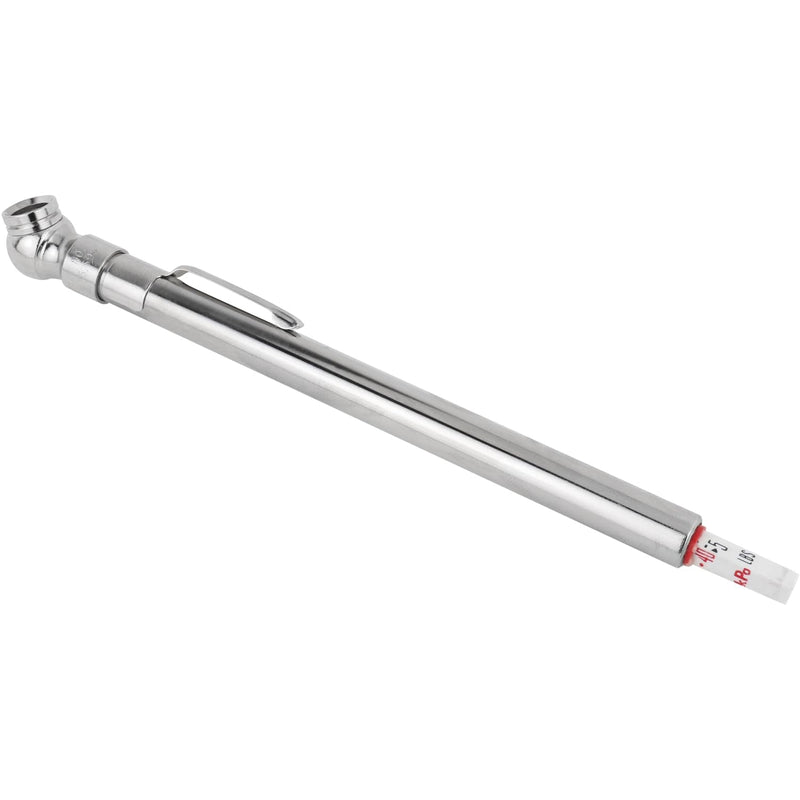Milton S-921 Pencil Tire Pressure Gauge, Passenger Car, With Built-in Deflator Valve, Durable Plated Brass, Pressure Measured In PSI & kPa Single