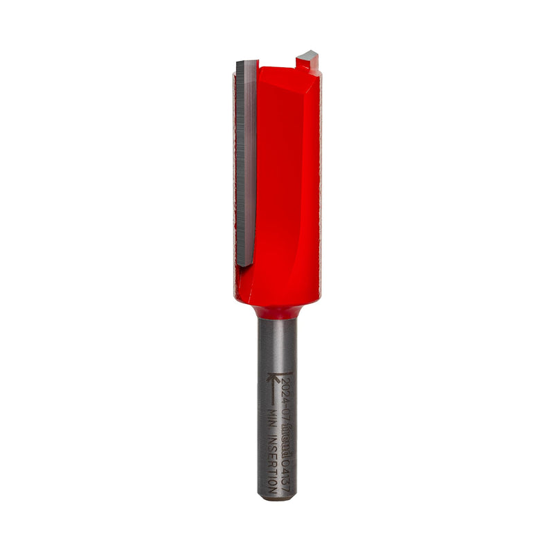 Freud 04-137: 5/8" (dia.) Double Flute Straight Bit with 1/4" shank, 2-3/4" overall length
