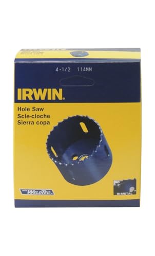 Irwin Tools IRWIN Hole Saw, Bi-Metal, 4-1/2-Inch (373412BX)