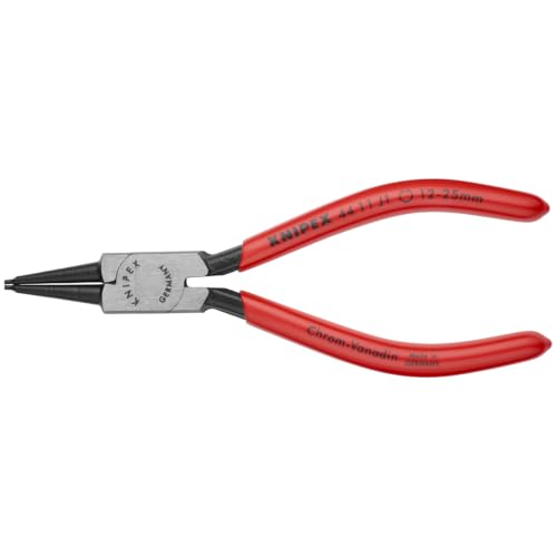KNIPEX Tools - Circlip Pliers, Internal, Straight, 3/4"-2 23/64" Bore Dia. (4411J2), 7.25 Red 7.25-Inch Classic