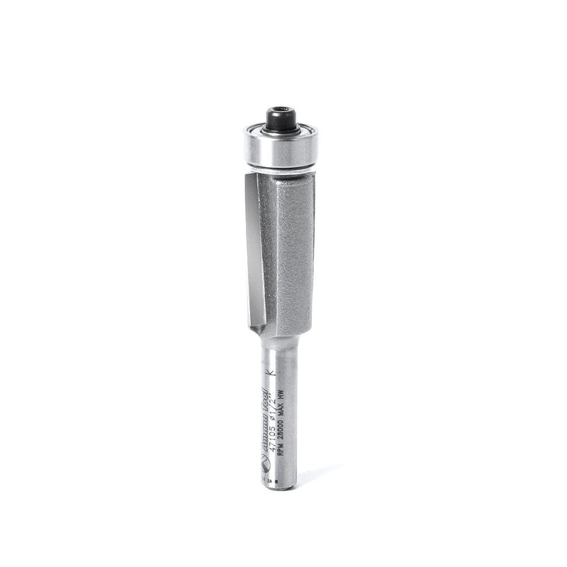 Amana Tool - 47105 Carbide Tipped Dynabit Laminate Flush Trim 1/2 Dia x 1" 4 Shank 1/2 Dia x 1" x 1/4 (47105)