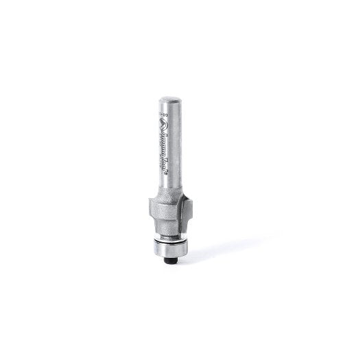 Amana Tool - 47150 Carbide Tipped No-File Trim .059 Radius x 1/2 Dia x 3/8 x 1/4" Shan .059 R x 1/2 Dia x 3/8 x 1/4" SHK