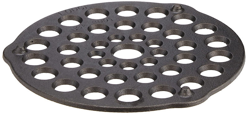 Lodge L8DOT3 Cast Iron Meat Rack/Trivet, Pre-Seasoned, 8-inch, 1 EA