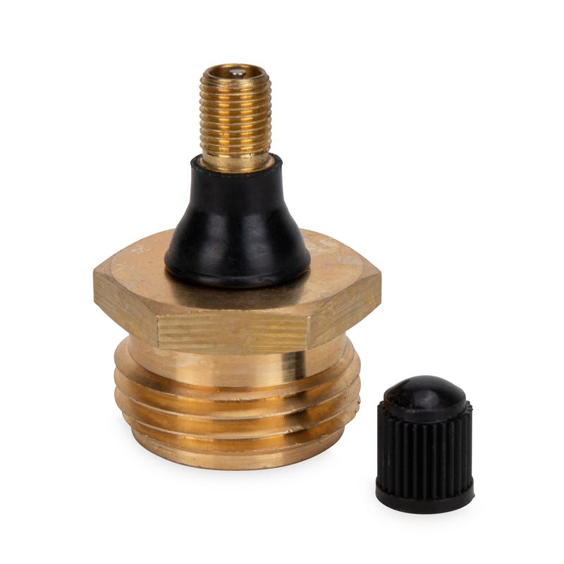 Camco RV Brass Blow Out Plug - Essential RV Winterizing Tool - Heavy-Duty Brass Construction - Helps Clear Your Water Lines During RV Winterization and Dewinterization (36153) 5.50 x 3.63 x 1.24 Inches