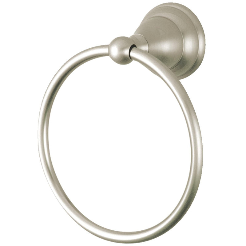 Kingston Brass BA5564SN Royale Towel-Ring, 6-Inch, Brushed Nickel