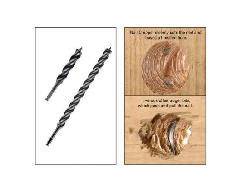 WoodOwl 03709 Tri-Cut 3/4-Inch by 7-1/2-Inch Nail Chipper Auger Bit