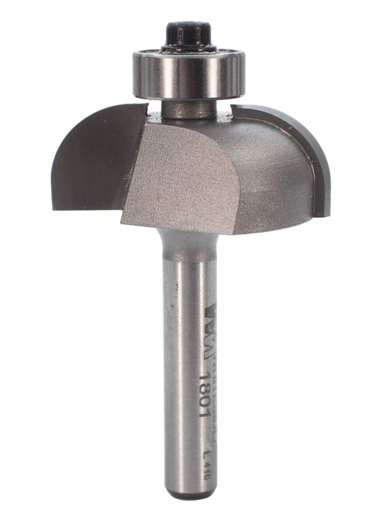 Whiteside Router Bits 1801 Cove Bit with 3/8-Inch Radius 1-1/4 -Inch Large Diameter 1/2-Inch Cutting Length